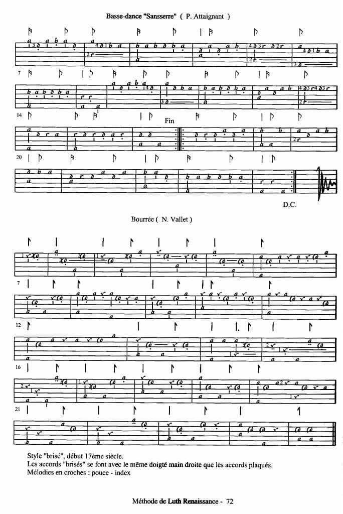 Le Secret des Muses - Pascale Boquet - Partition - Luth