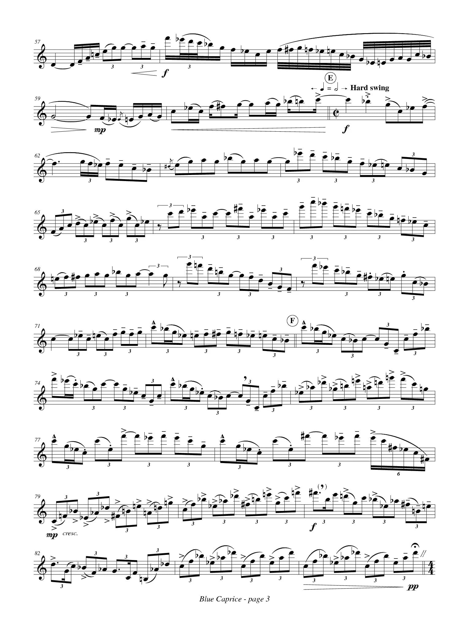 Blue Caprice - Victor Morosco - Partition - Saxophone