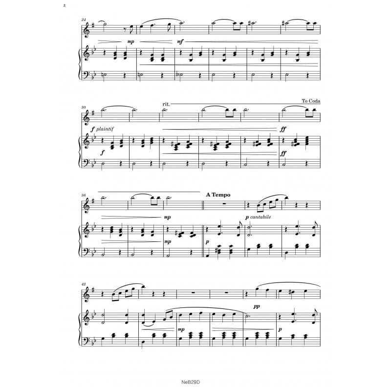 Valse triste - Luc Religieux - Partition - Saxophone