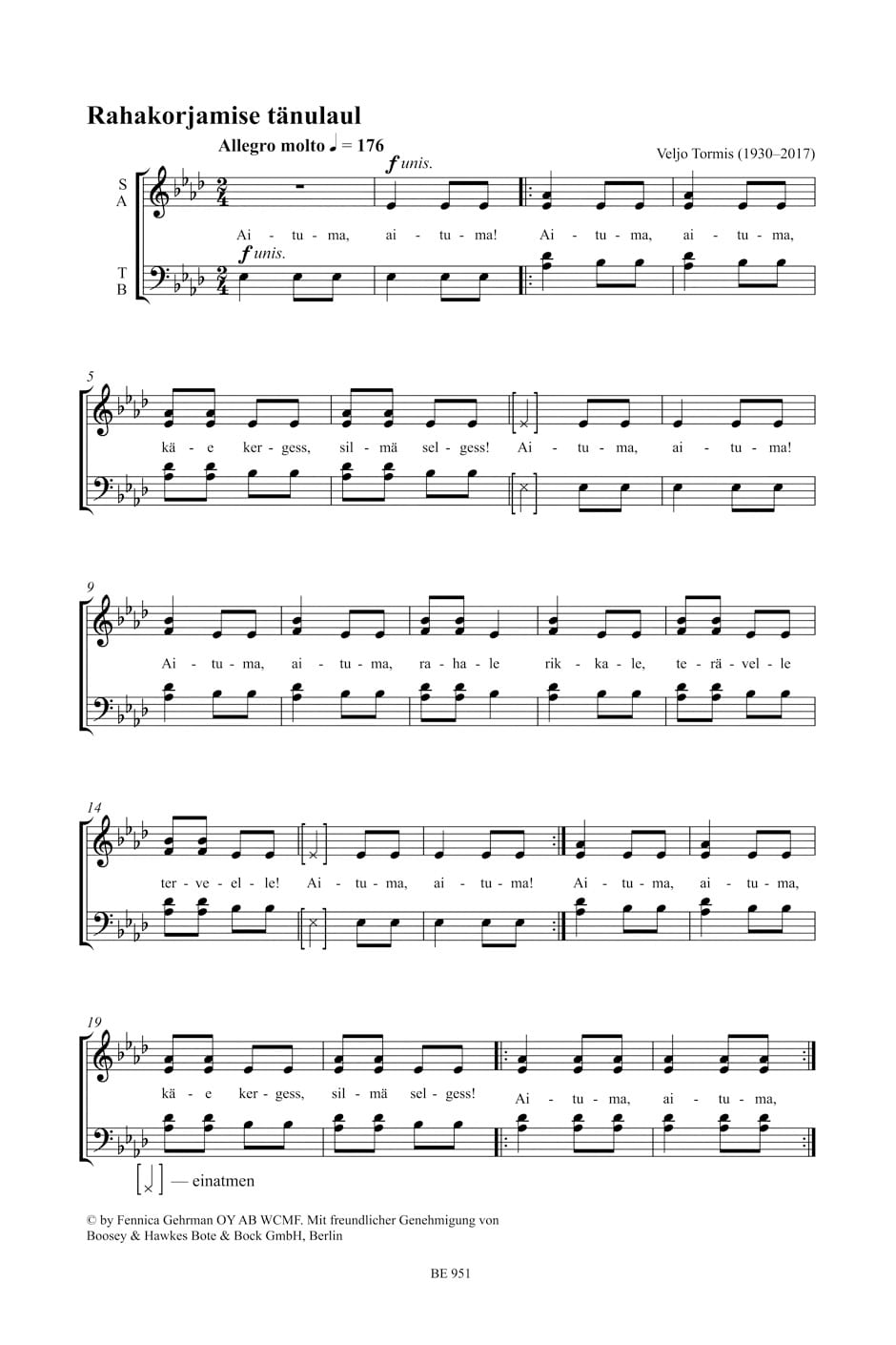 Nordisches Chorbuch - Partition