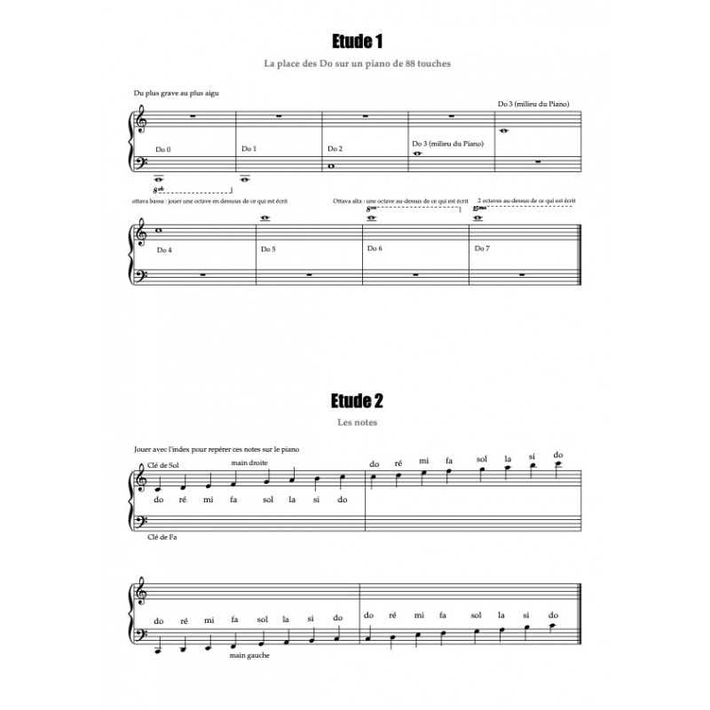 Etudes Progressives - Elvire Aucher - Partition - Piano