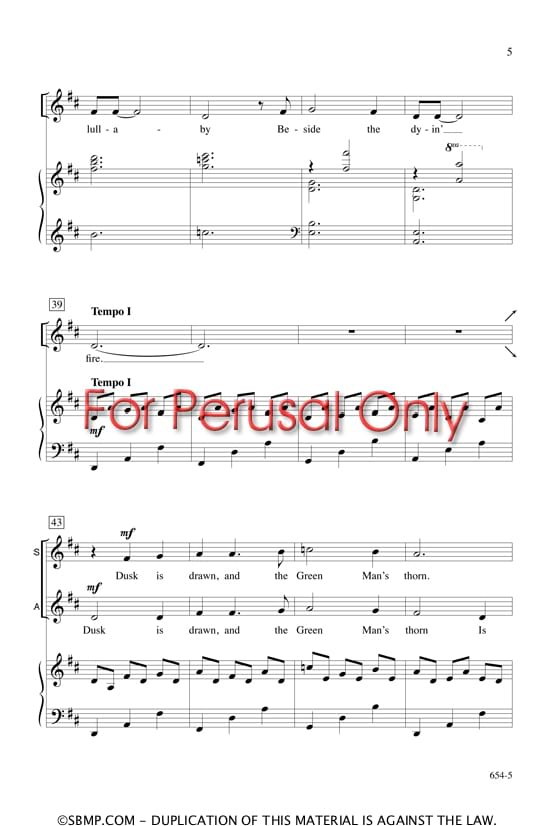 The Gartan Mother's Lullaby - Neil Ginsberg - Partition
