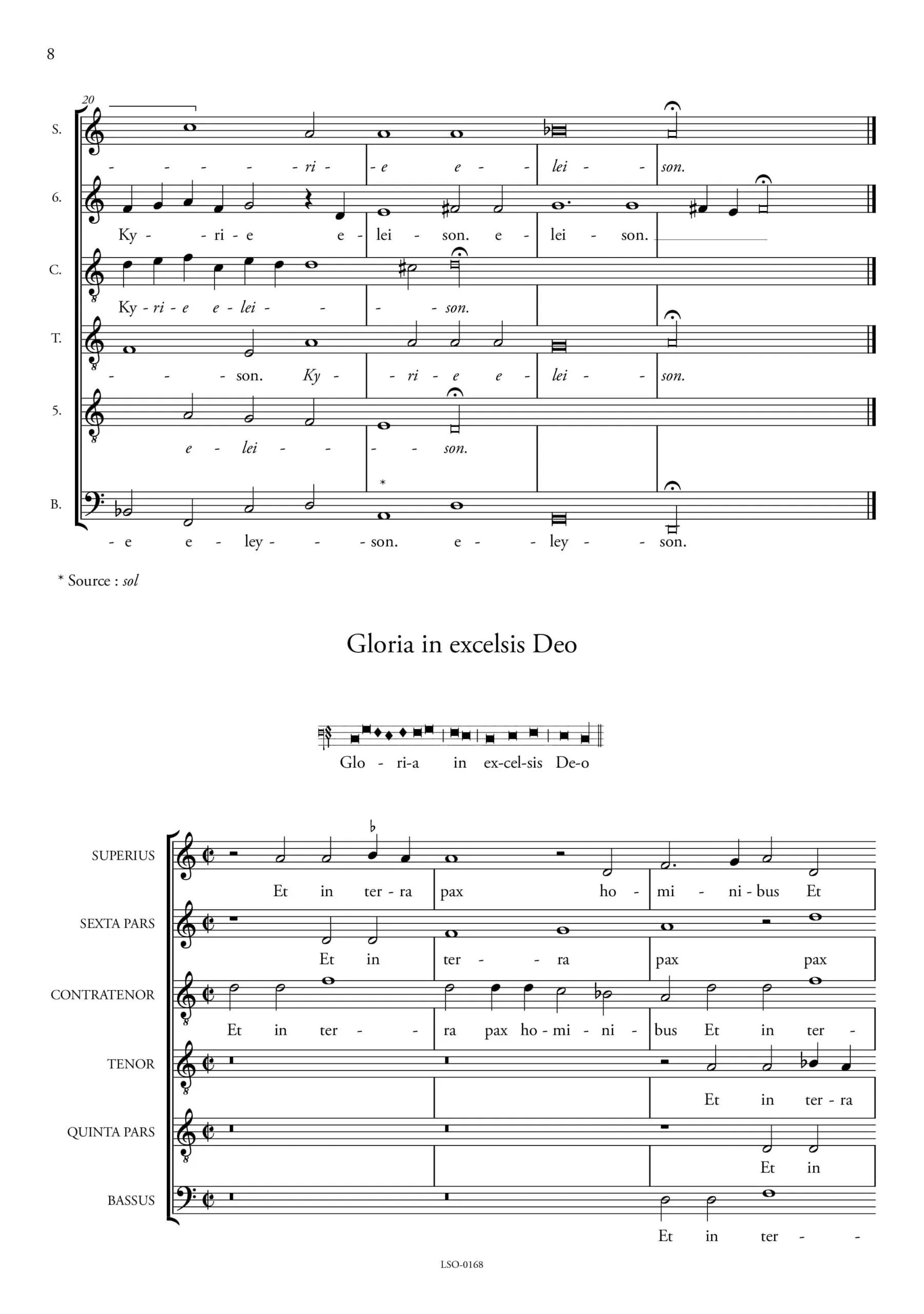 Missa Dessus le marché d’Arras - Jean de Bournonville - Partition