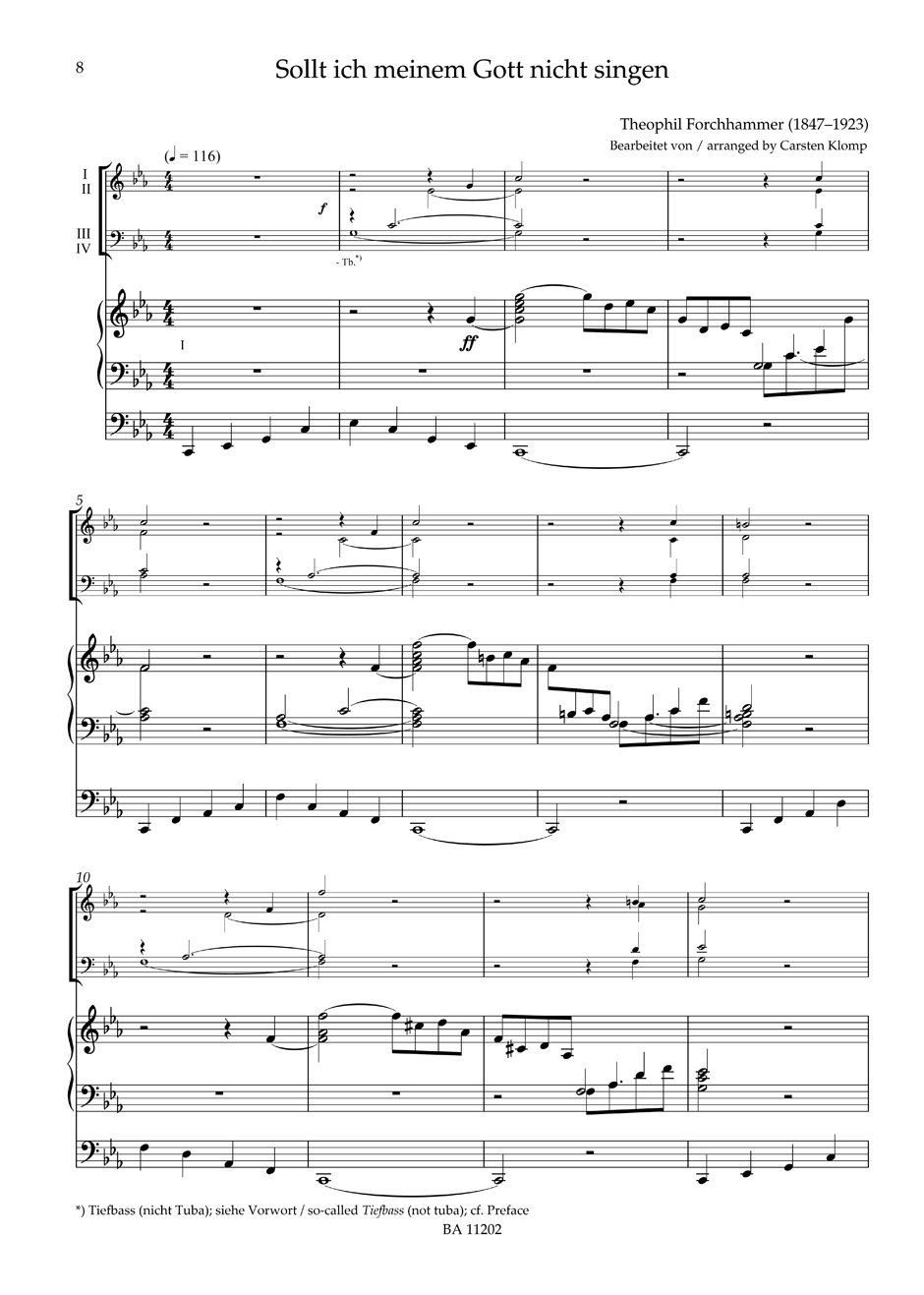 Organ plus brass volume 2 - Five chorale - Partition
