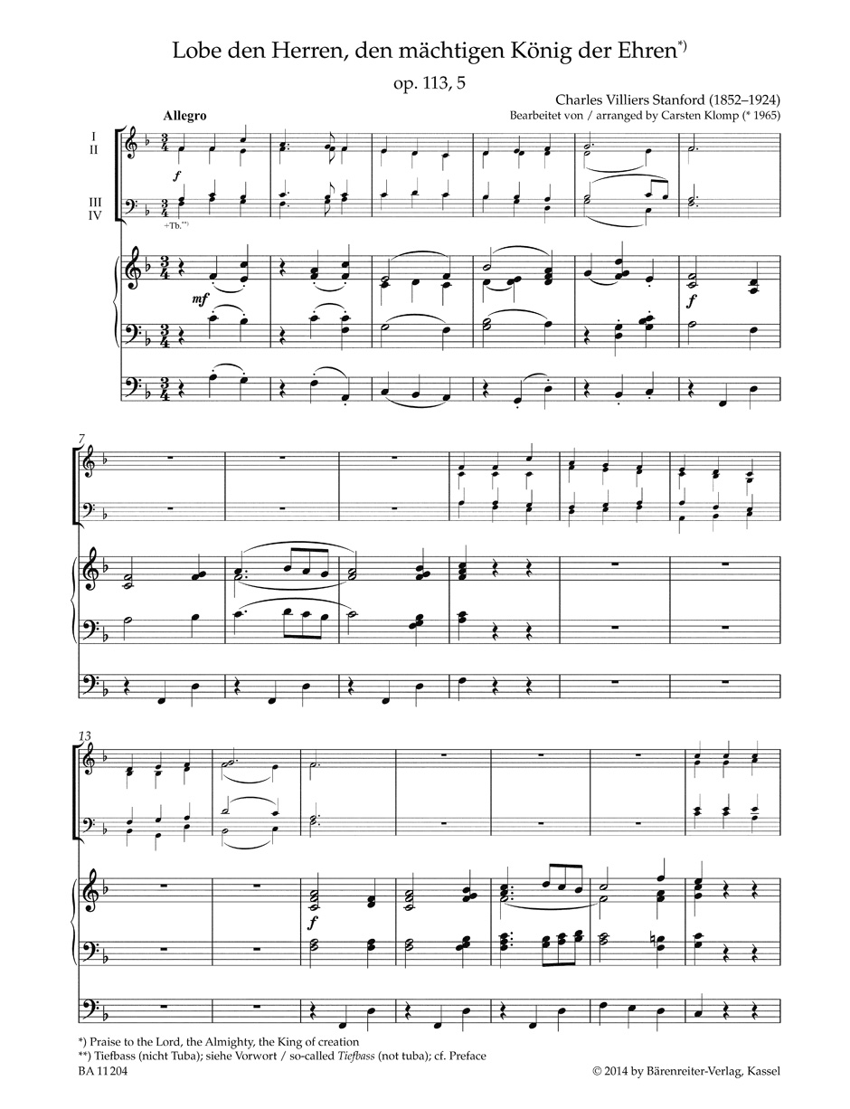 Organ Plus Brass Volume 4 - Cathedral Sounds - Partition