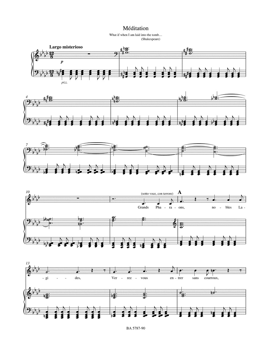 Cléopâtre - BERLIOZ - Partition - Mélodies