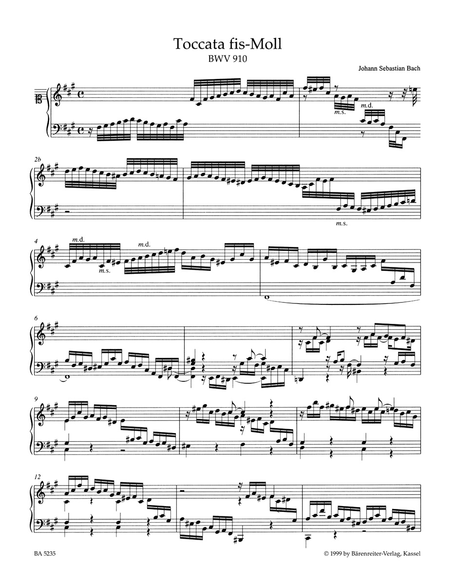 Toccatas BWV 910-916 - BACH - Partition - Piano