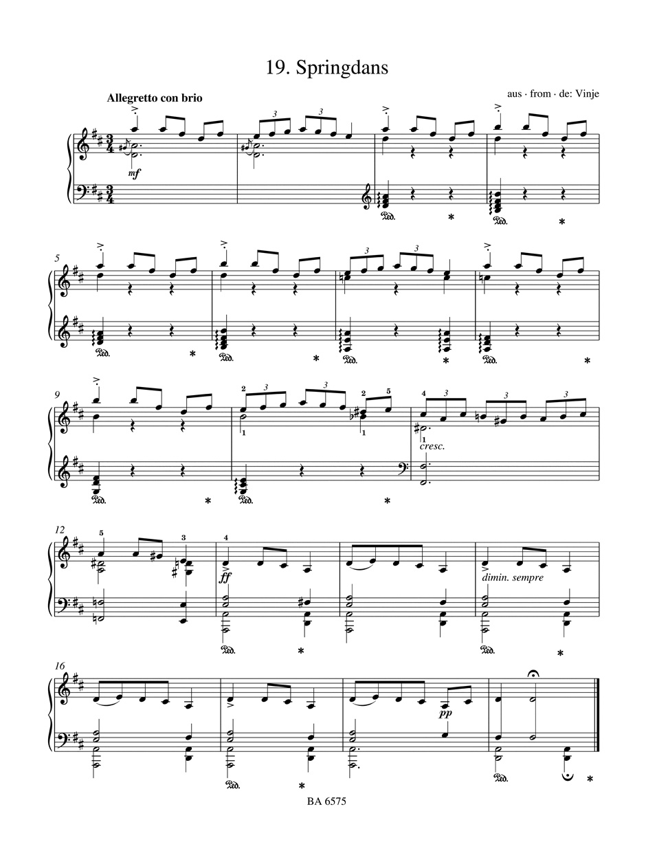 Easy Piano Pieces and Dances - GRIEG - Partition - Piano