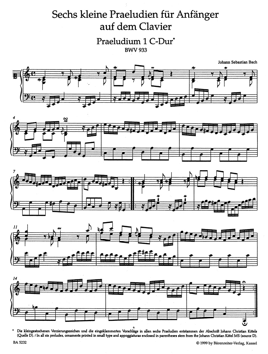 Einzeln überlieferte Klavierwerke Volume 1 - BACH - Partition - Piano