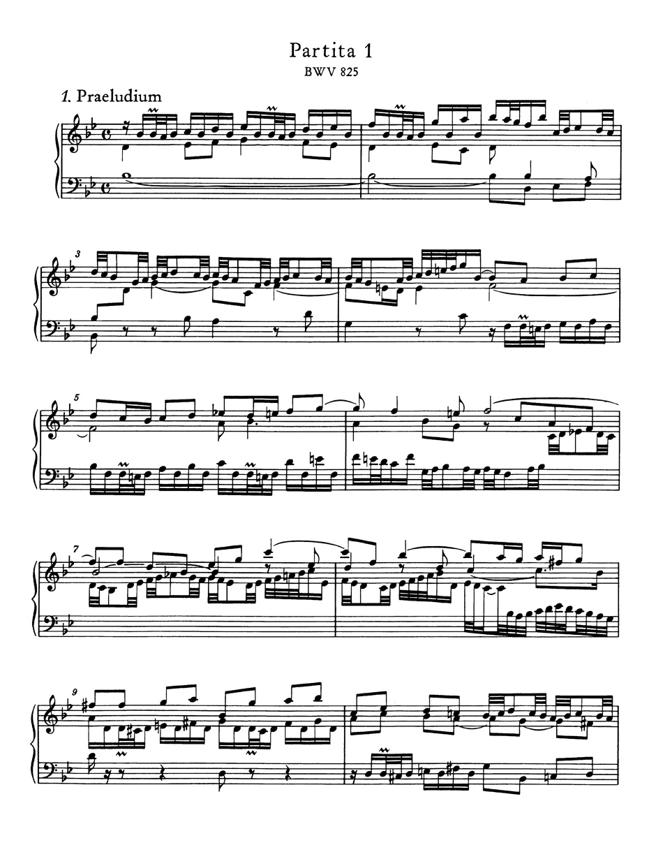 6 Partitas - BACH - Partition - Piano