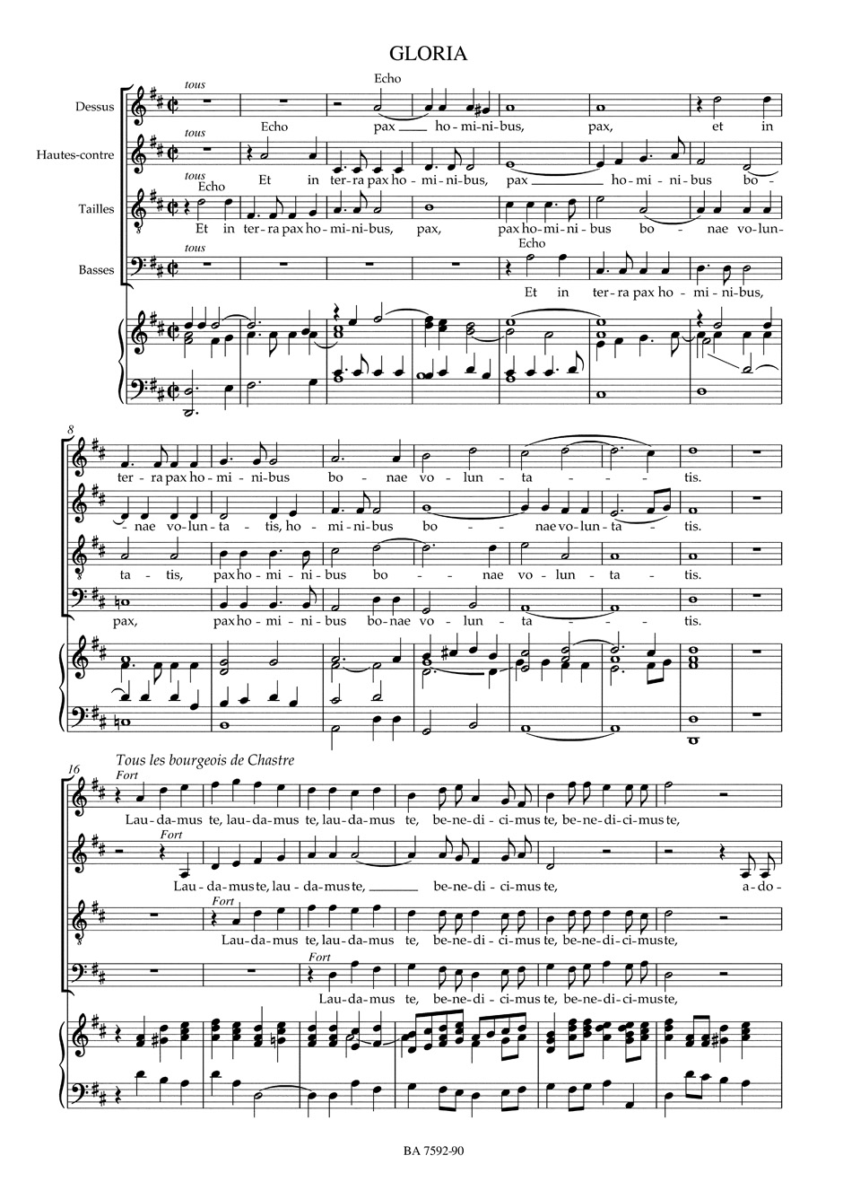Messe de Minuit - Choeur - CHARPENTIER - Partition - Chœur