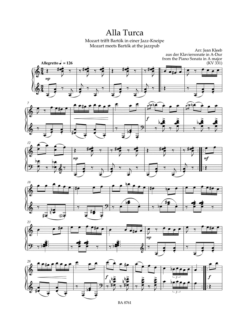 Mozart Goes Jazz For Piano - MOZART - Partition - Piano