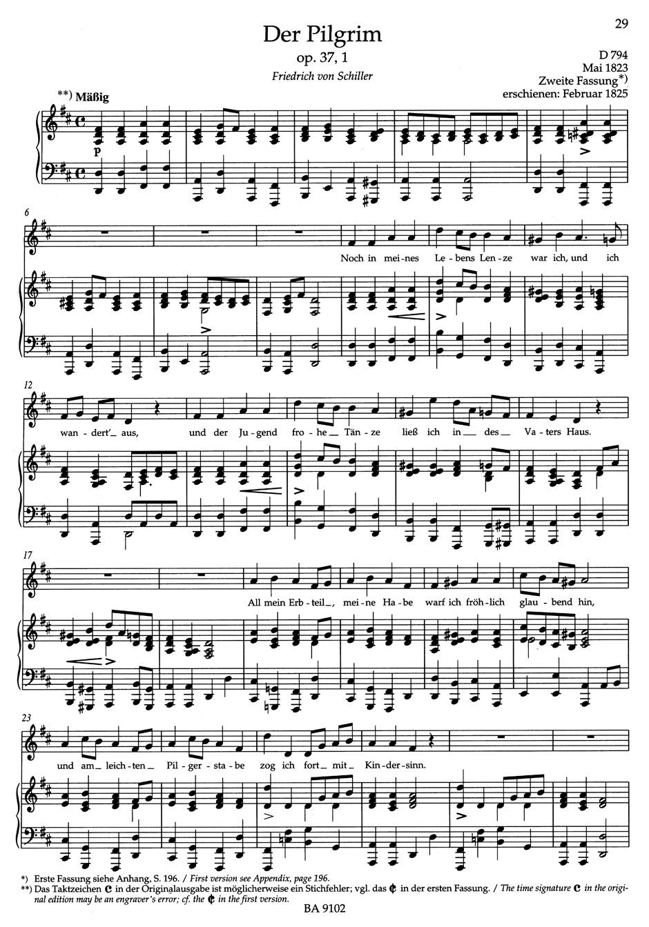Lieder Volume 2. Voix Haute - SCHUBERT - Partition - Mélodies
