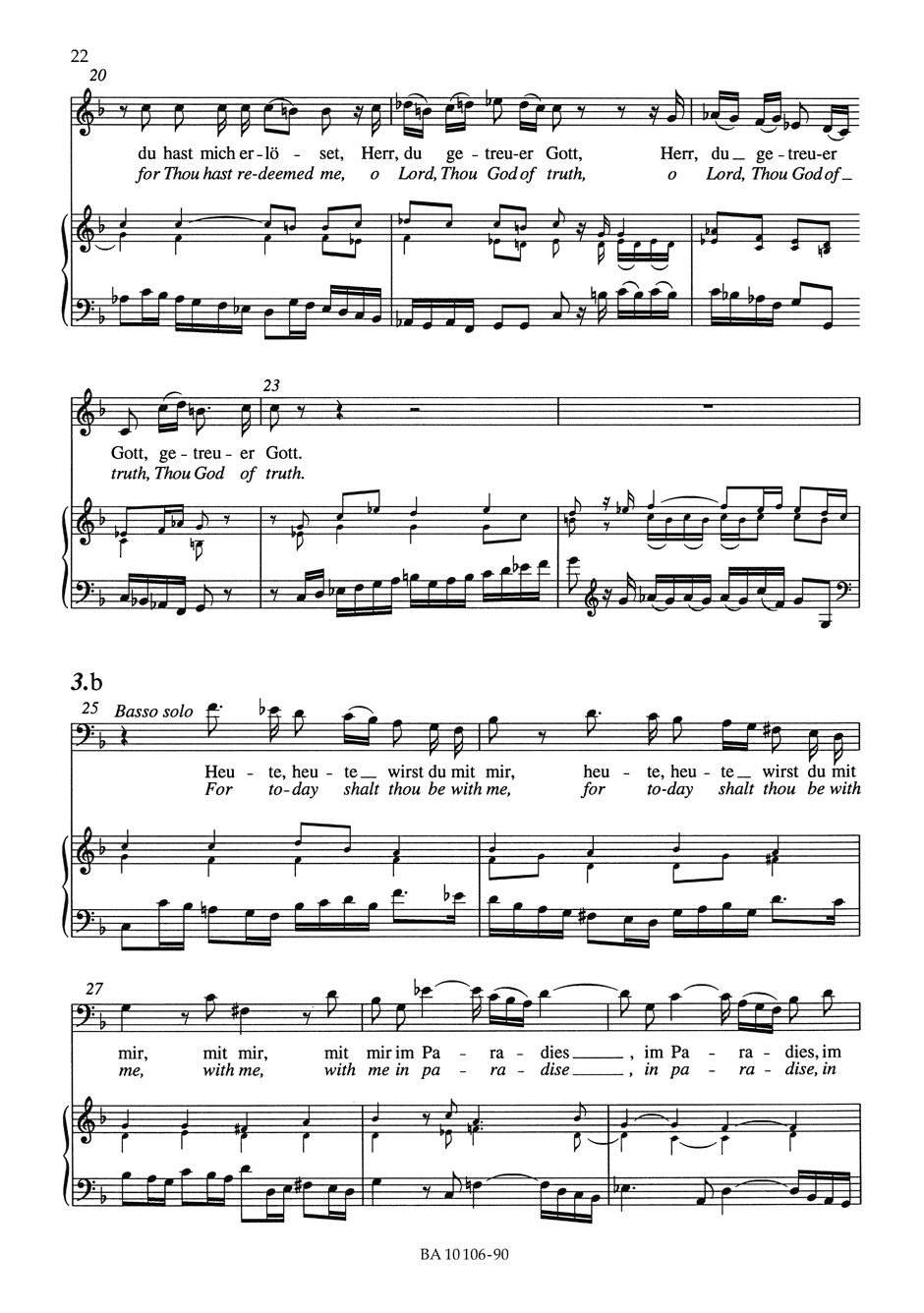 Cantate 106 Gottes Zeit Ist Die Allerbeste Zeit - BACH - Partition