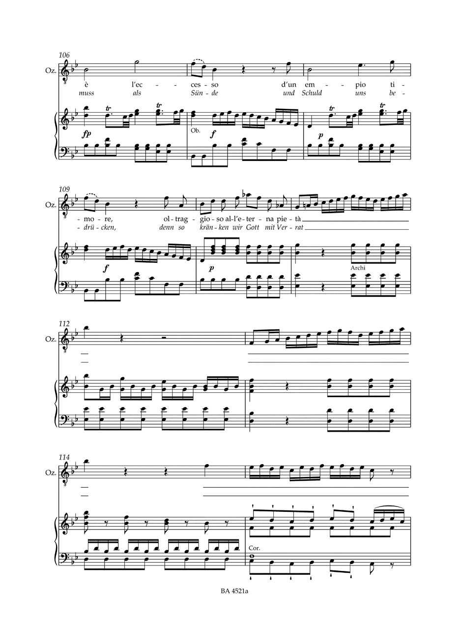 Betulia liberata KV 118 - MOZART - Partition - Opéras