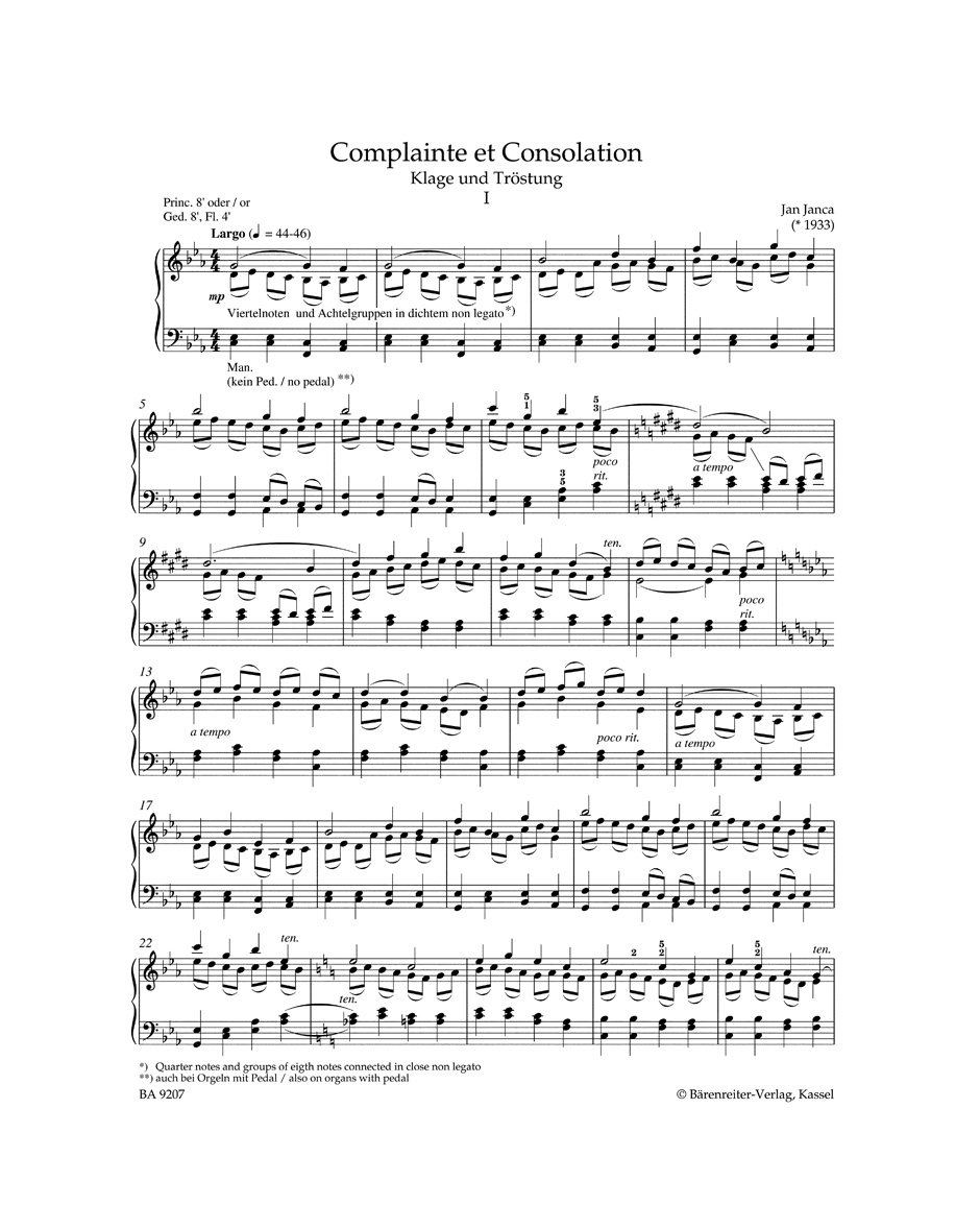 Musique d'orgue pour les Funérailles - Partition - Orgue