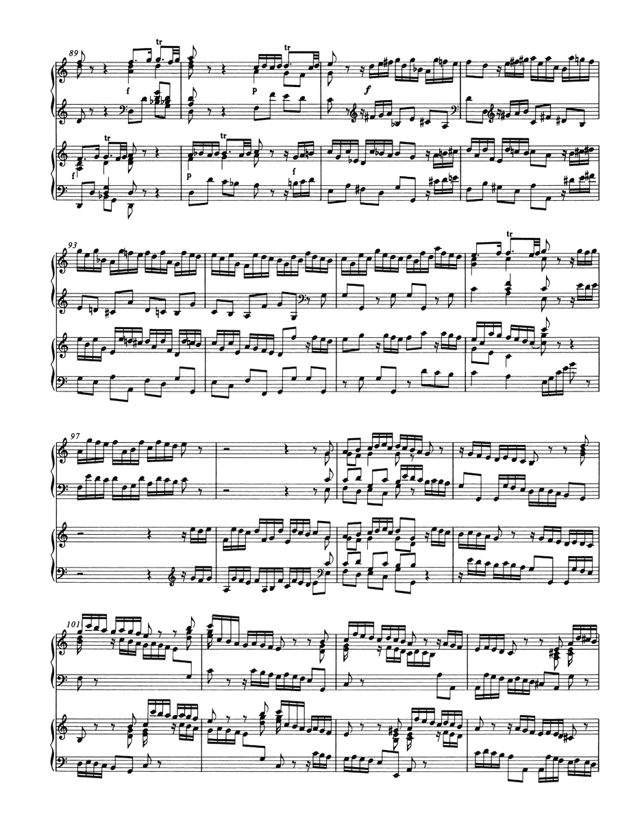 Concerto A 2 Cembali BWV 1061a - BACH - Partition - Piano