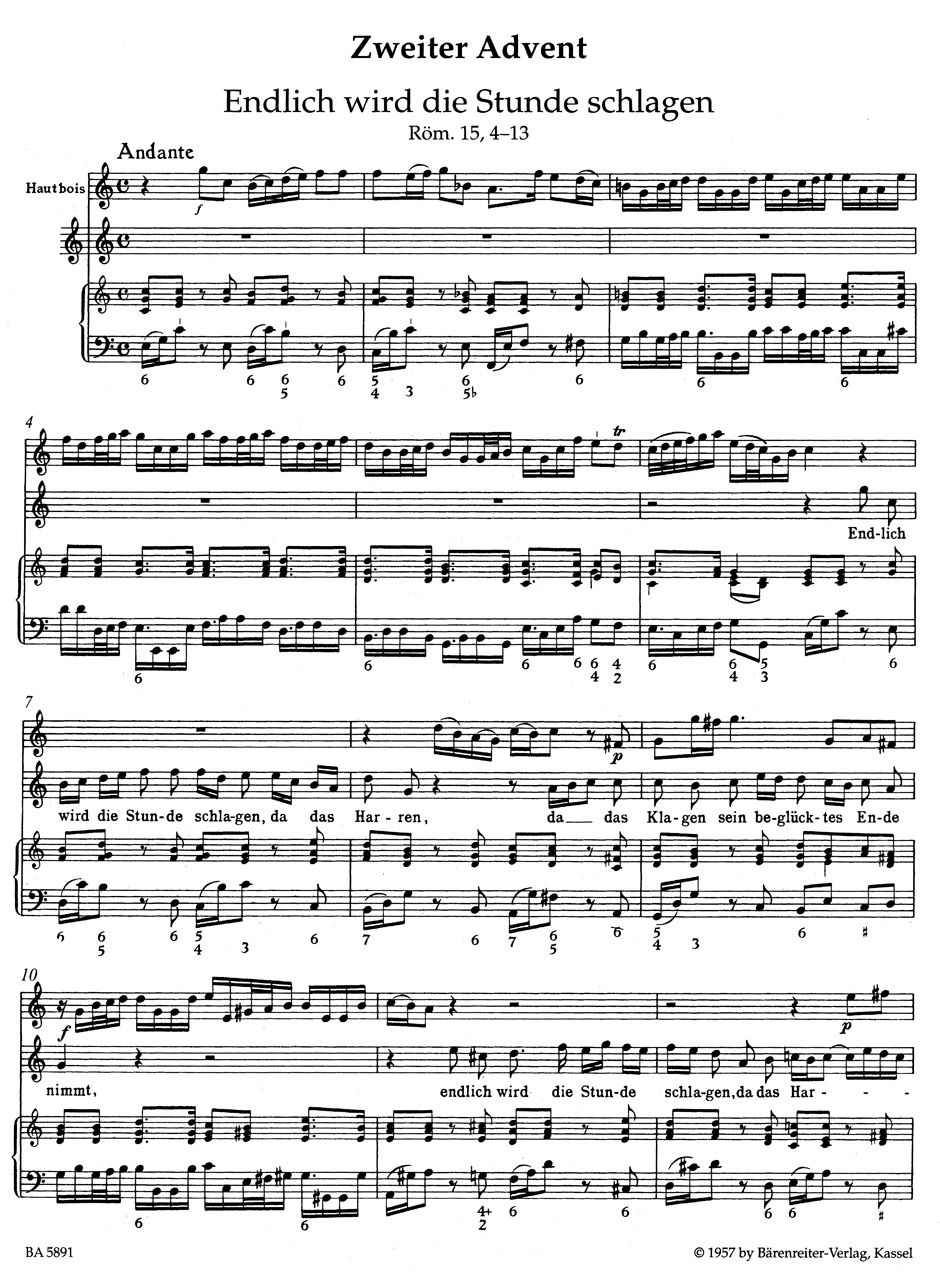 Harmonischer Gottesdienst. Voix Haute - TELEMANN - Partition