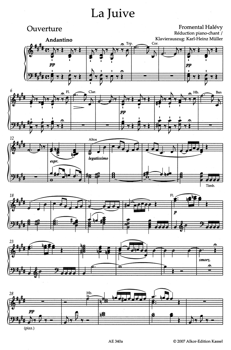 La Juive - Fromental Halévy - Partition - Opéras