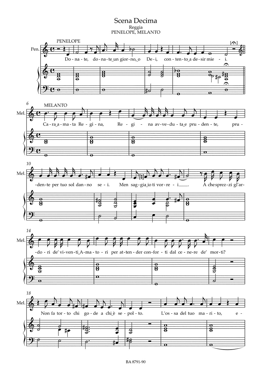 Il Ritorno D'Ulisse In Patria - MONTEVERDI - Partition - Opéras