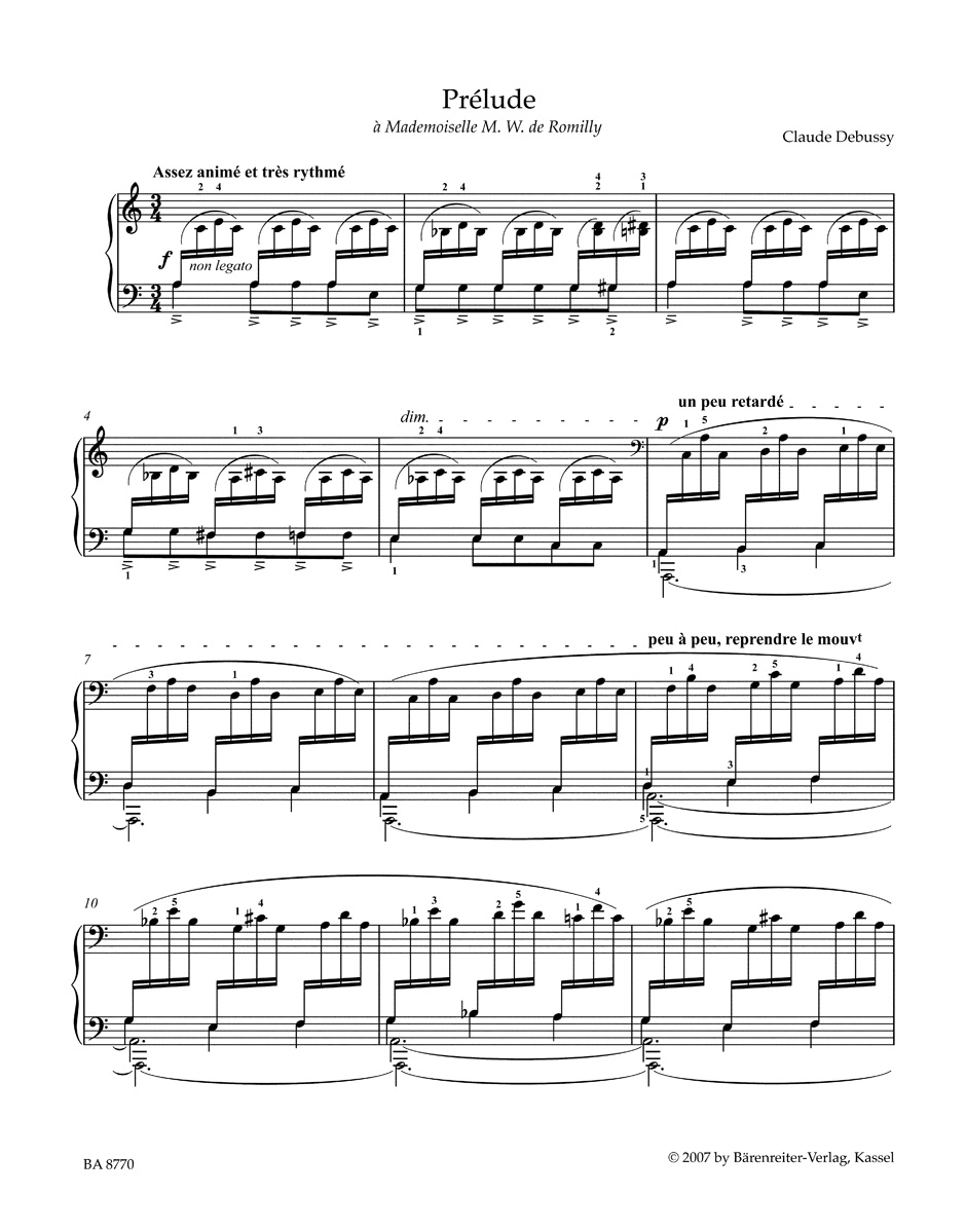Pour le Piano - DEBUSSY - Partition - Piano