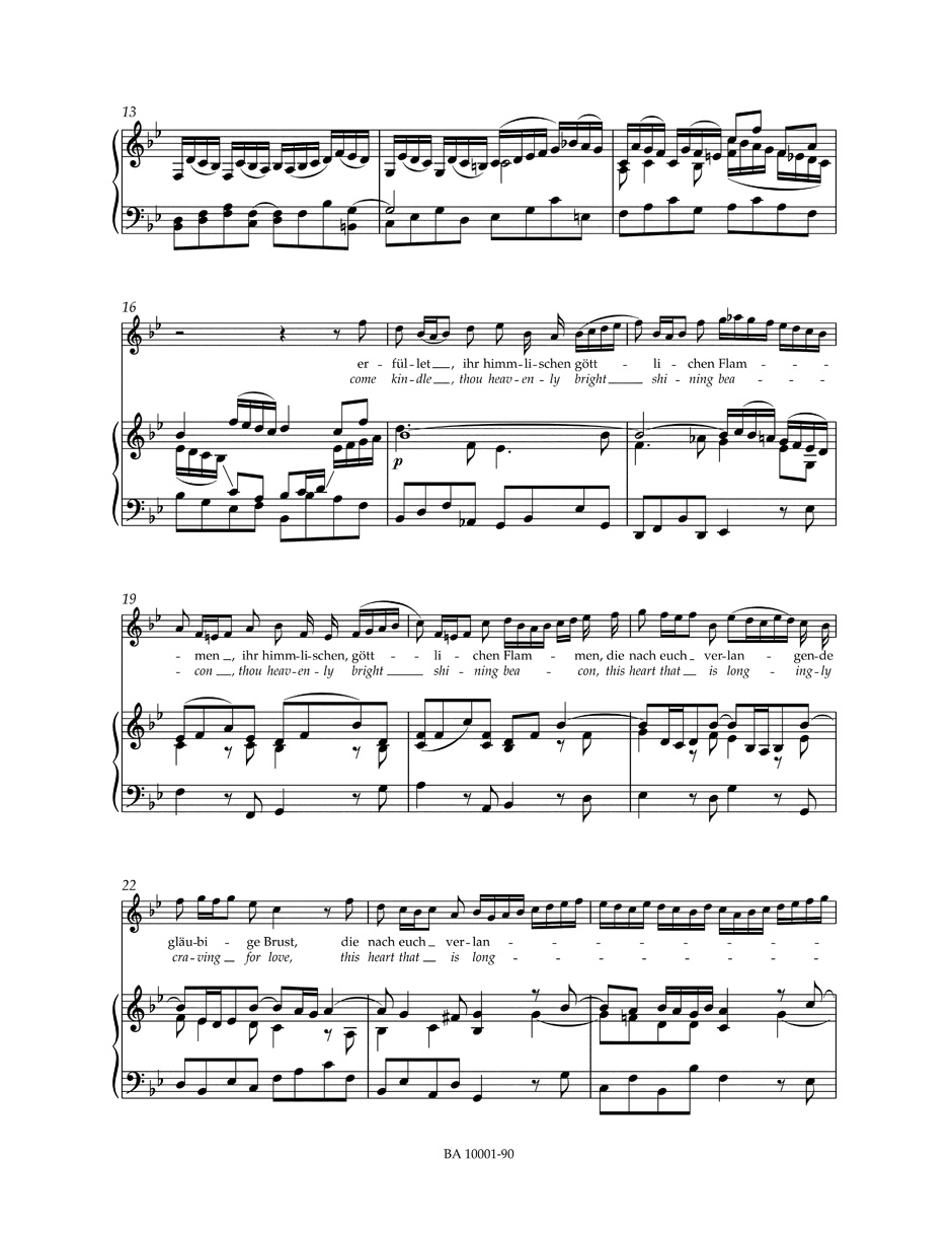 Cantate 1. Wie Schön Leuchtet Der Morgenstern - BACH - Partition