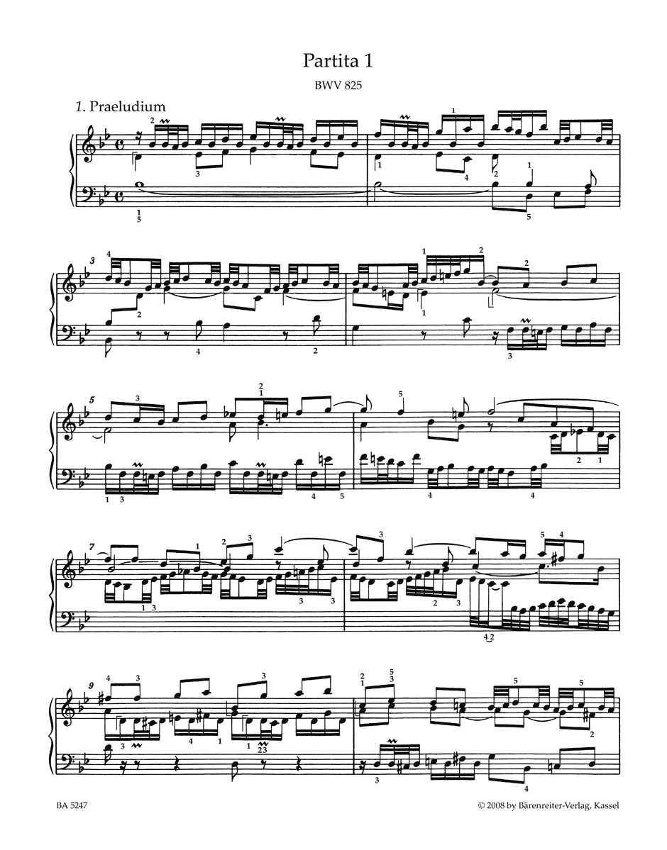 6 Partitas - BACH - Partition - Piano