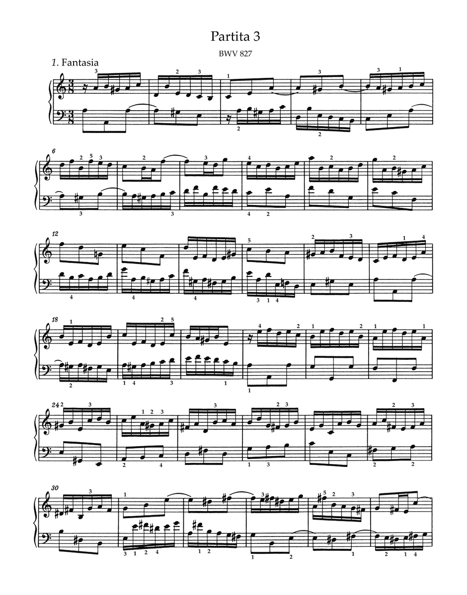 6 Partitas - BACH - Partition - Piano
