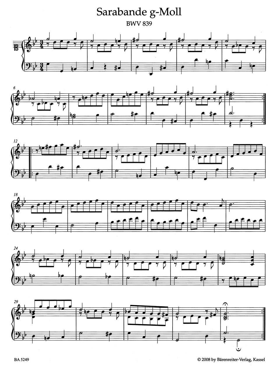 Bach Zugeschriebene Werke - BACH - Partition - Piano