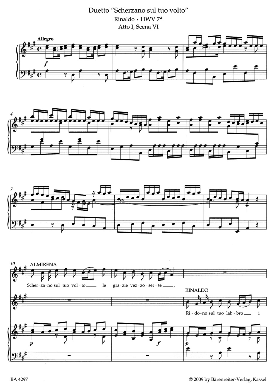 Duos, Trios et Ensembles d' Opéras - HAENDEL - Partition - Opéras