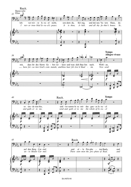 Elias - Chœur - MENDELSSOHN - Partition - Chœur