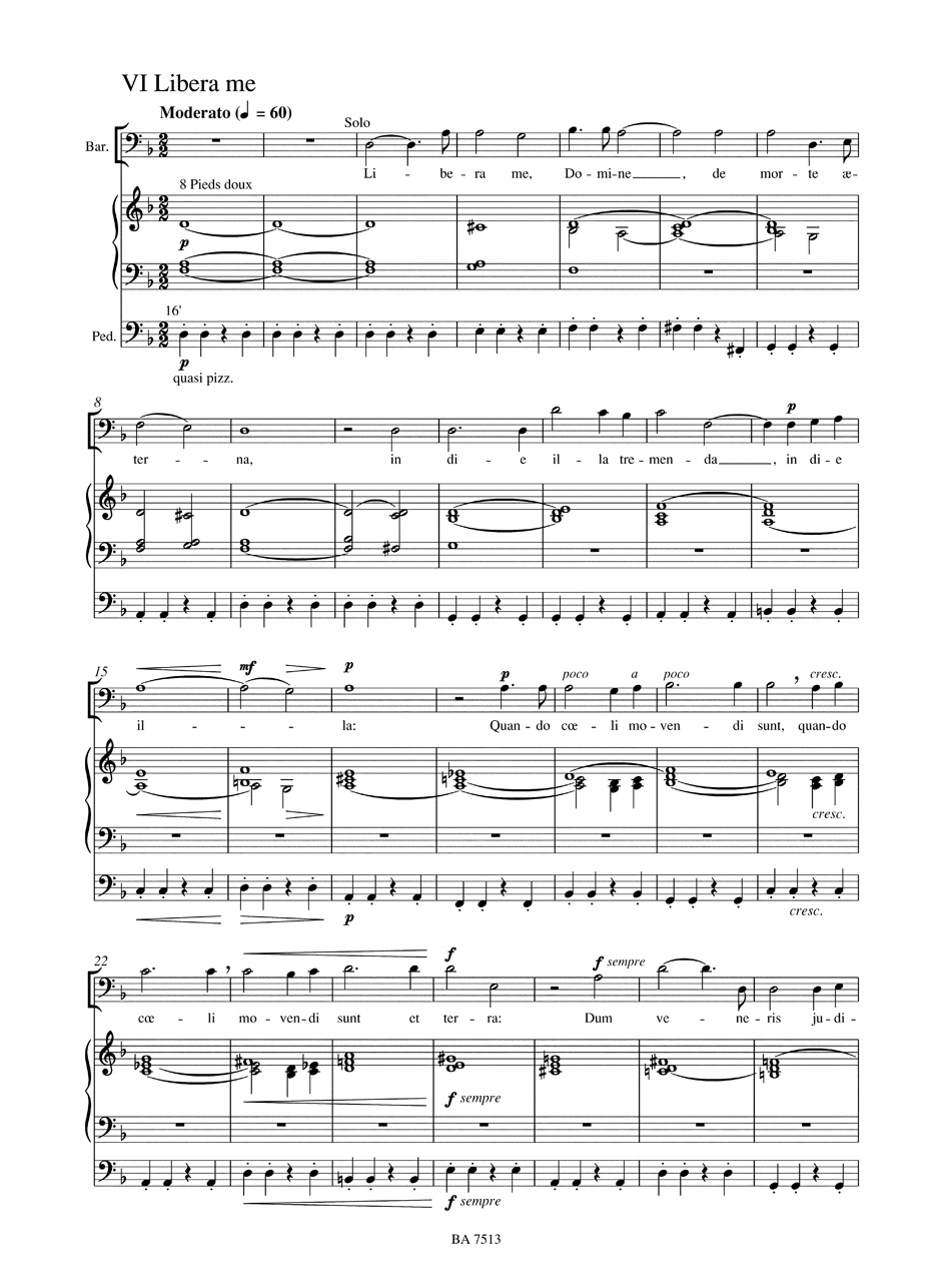 Requiem - Chœur et Orgue - FAURÉ - Partition - Chœur