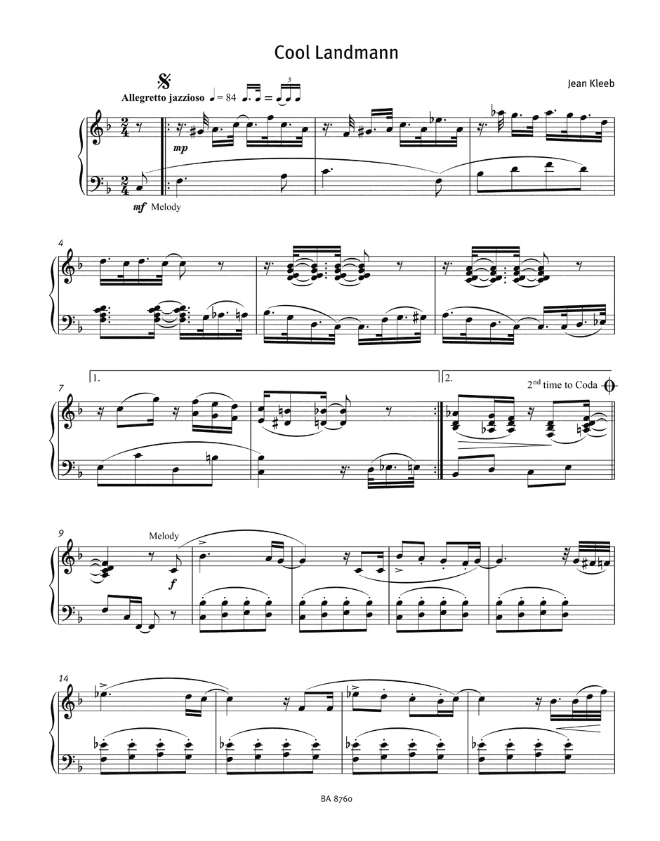 Classical Goes Jazz - Jean Kleeb - Partition - Piano