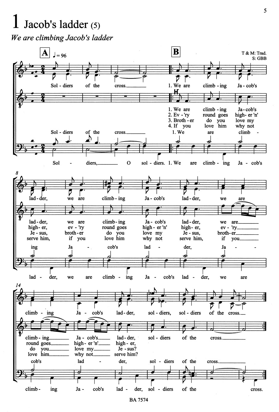 64 Spirituals A Cappella - Partition - Chœur