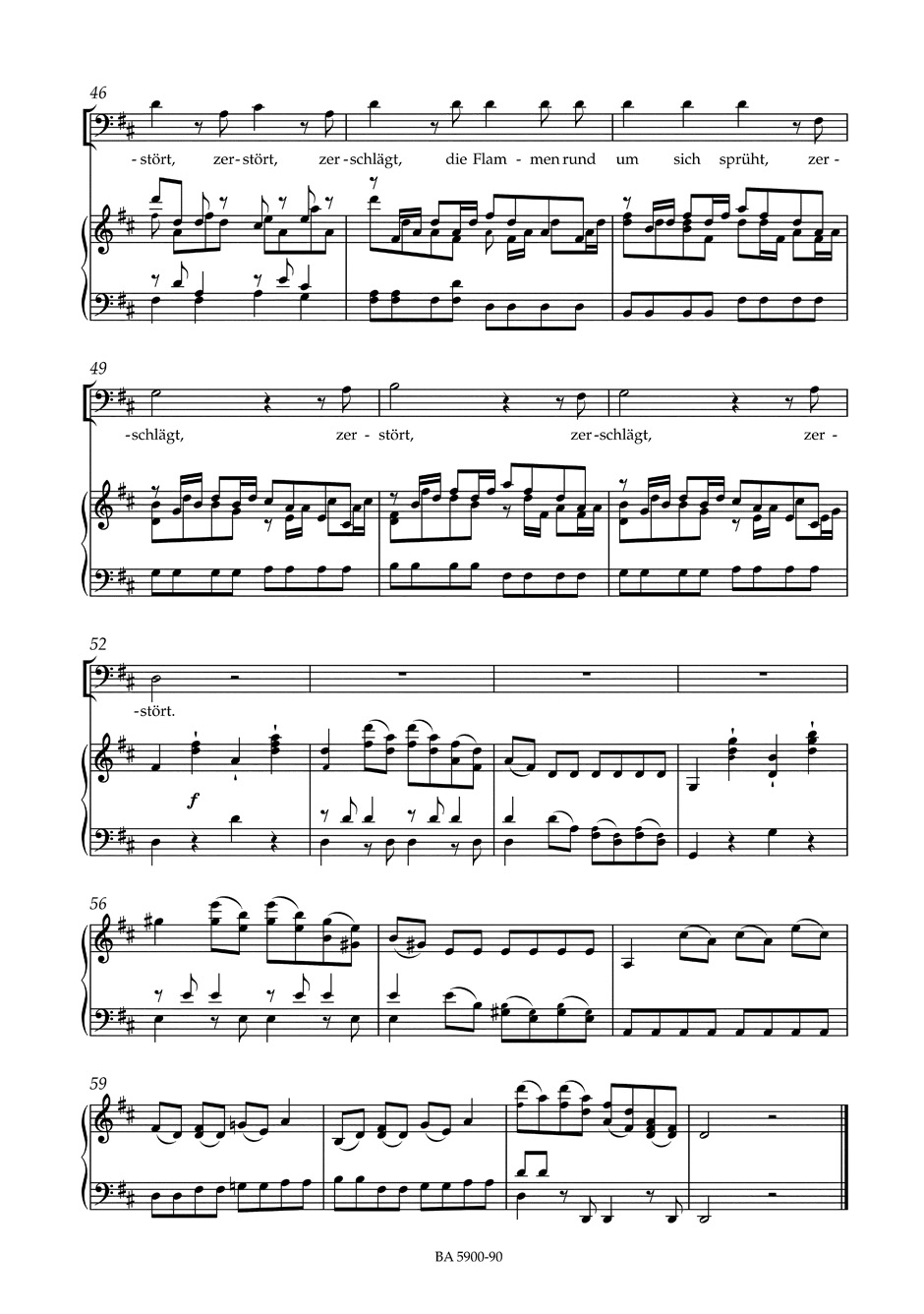 Die Donnerode Twv 6-3 - TELEMANN - Partition - Chœur