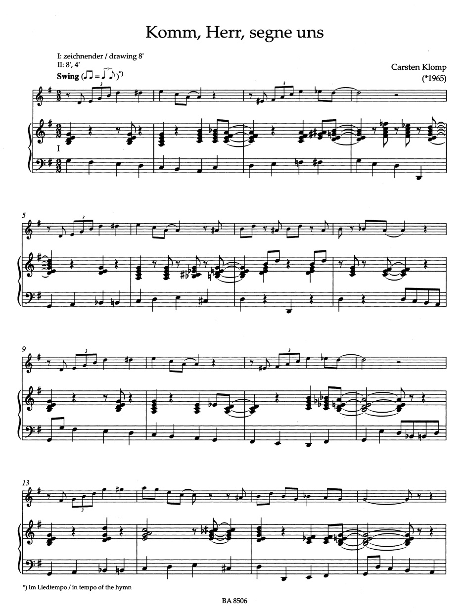 Organ Plus One - Carsten Klomp - Partition - Orgue