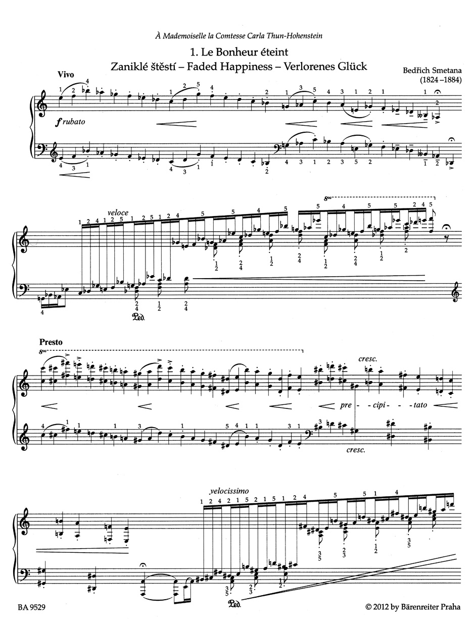 Rêves - SMETANA - Partition - Piano