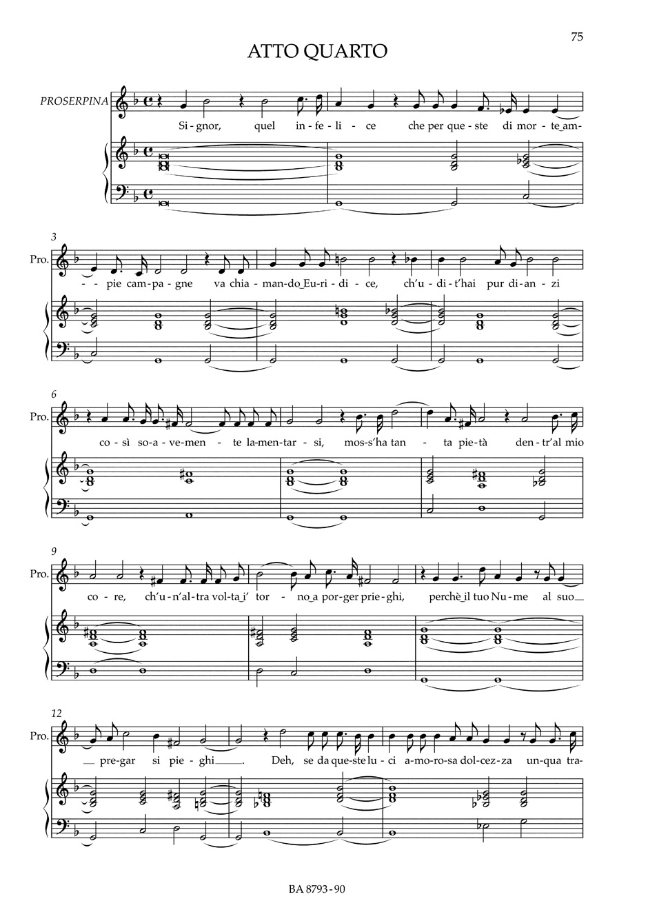 L'Orfeo - MONTEVERDI - Partition - Opéras