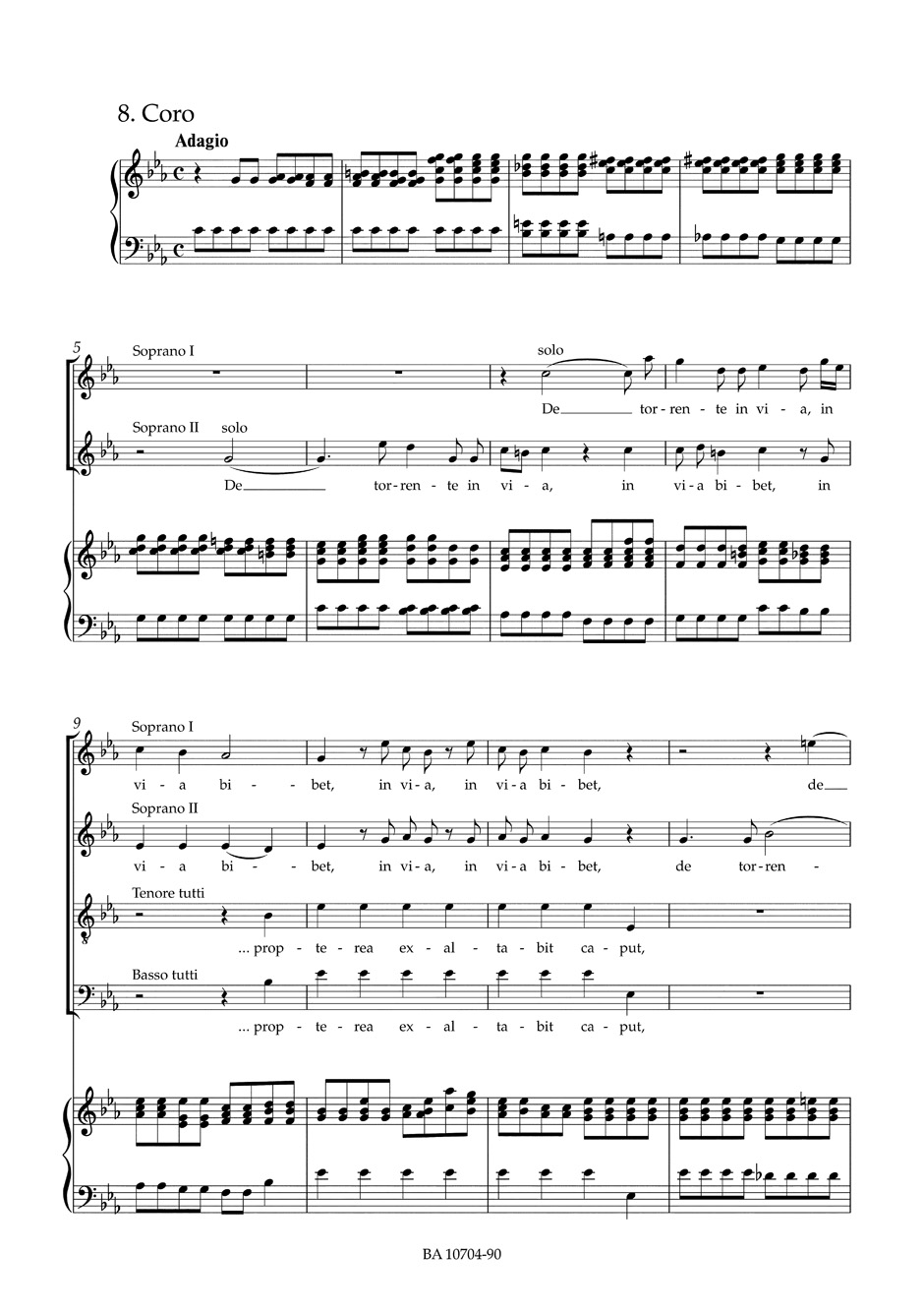 Dixit Dominus - Choeur - HAENDEL - Partition - Chœur