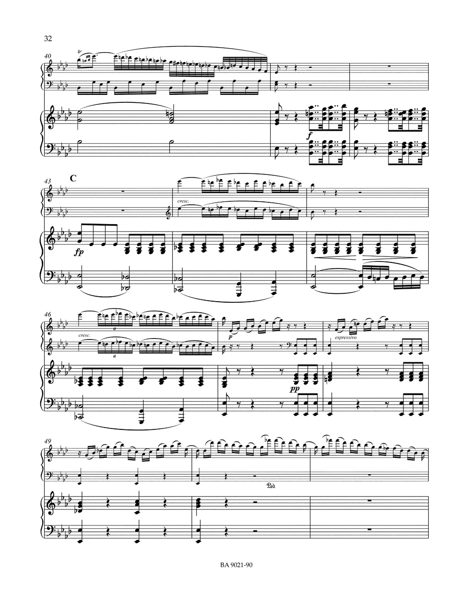 Concerto Pour Piano n° 1 op. 15 En Do Majeur - BEETHOVEN - Partition