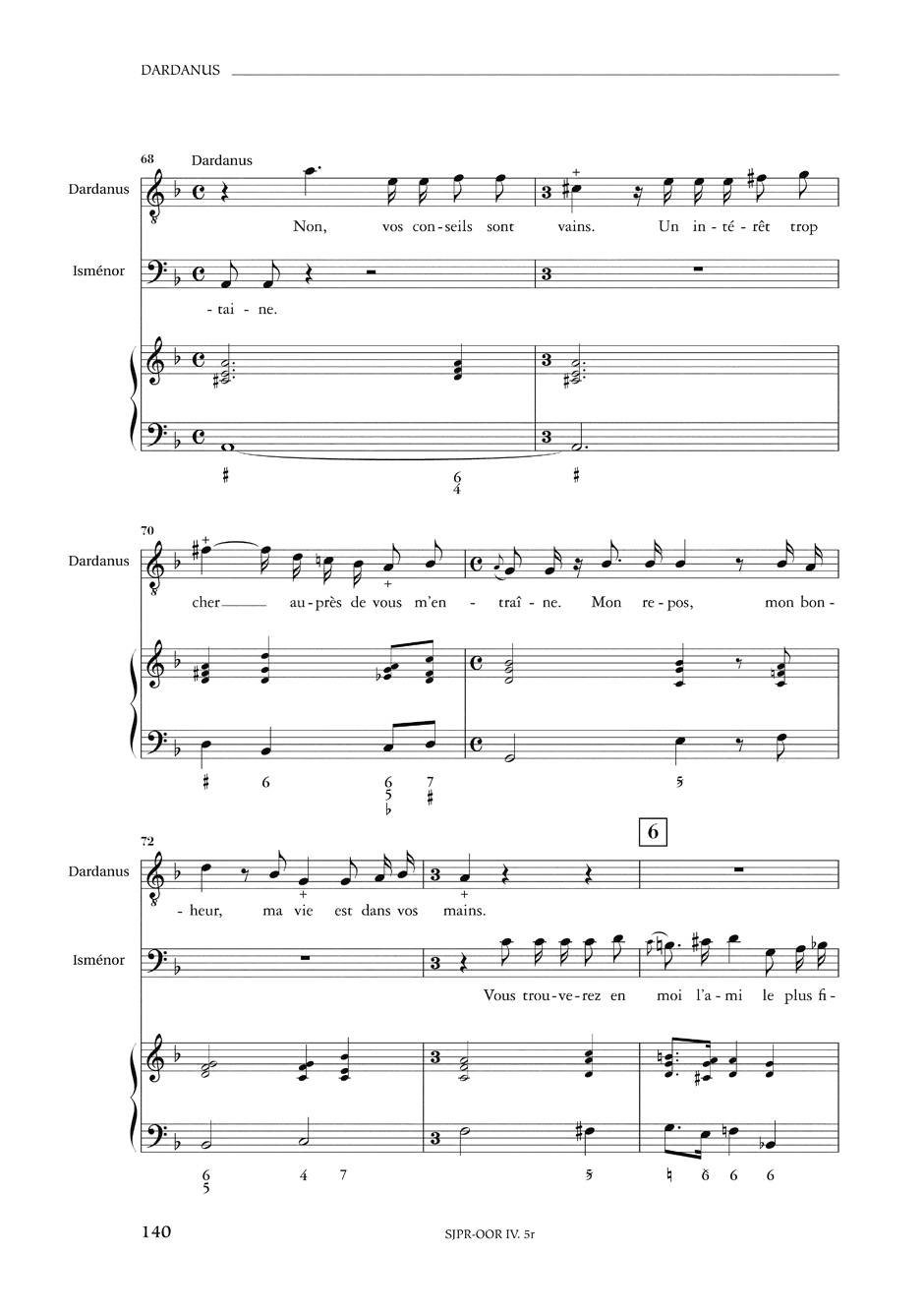 Dardanus - RAMEAU - Partition - Opéras