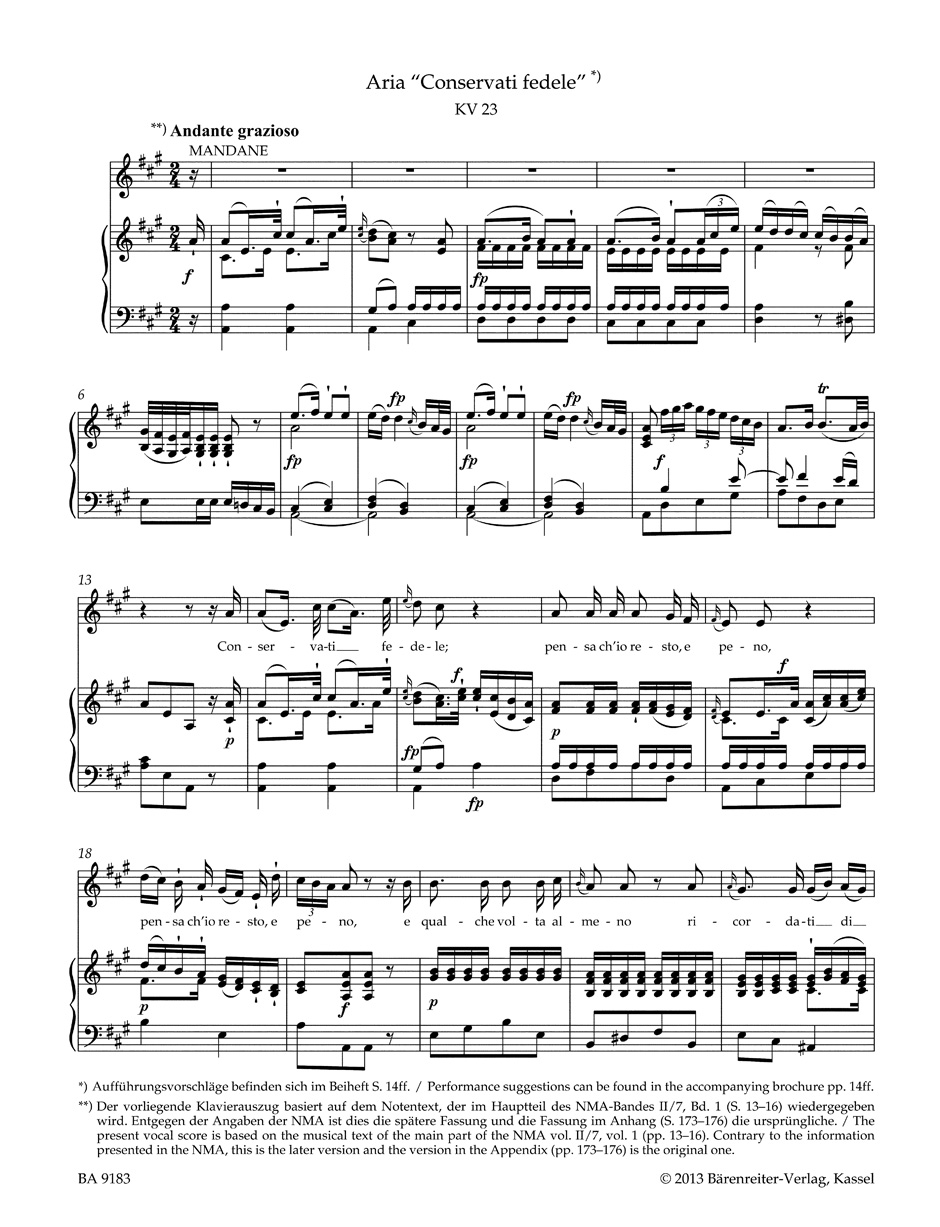 Airs de concerts. Soprano et contralto - MOZART - Partition - Mélodies
