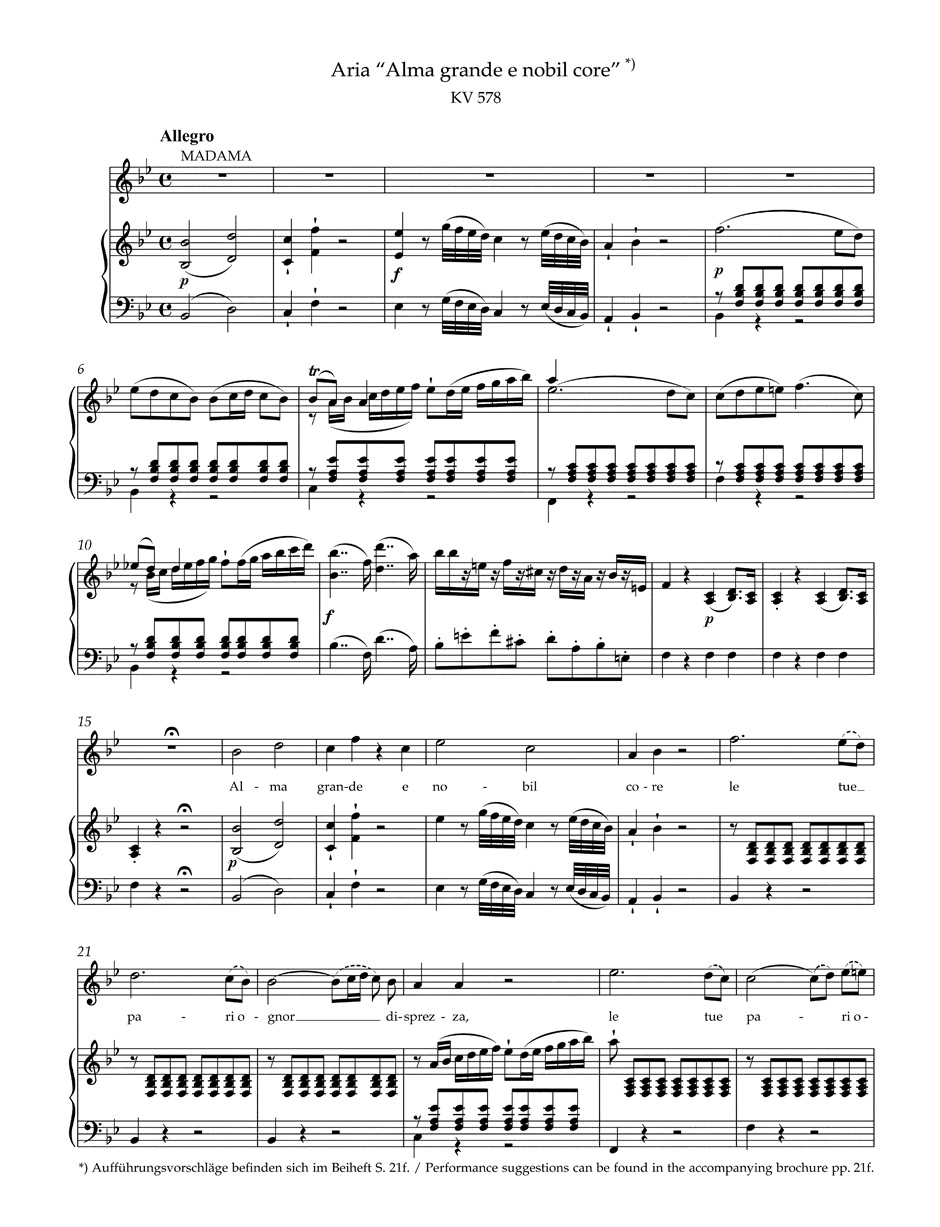 Airs de concerts. Soprano et contralto - MOZART - Partition - Mélodies