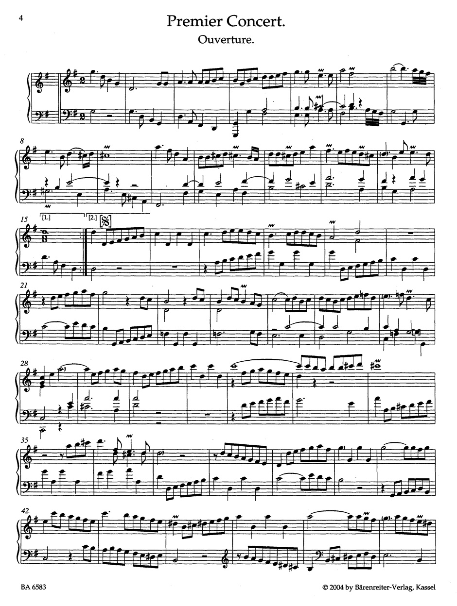 Oeuvre pour clavier - RAMEAU - Partition - Clavecin