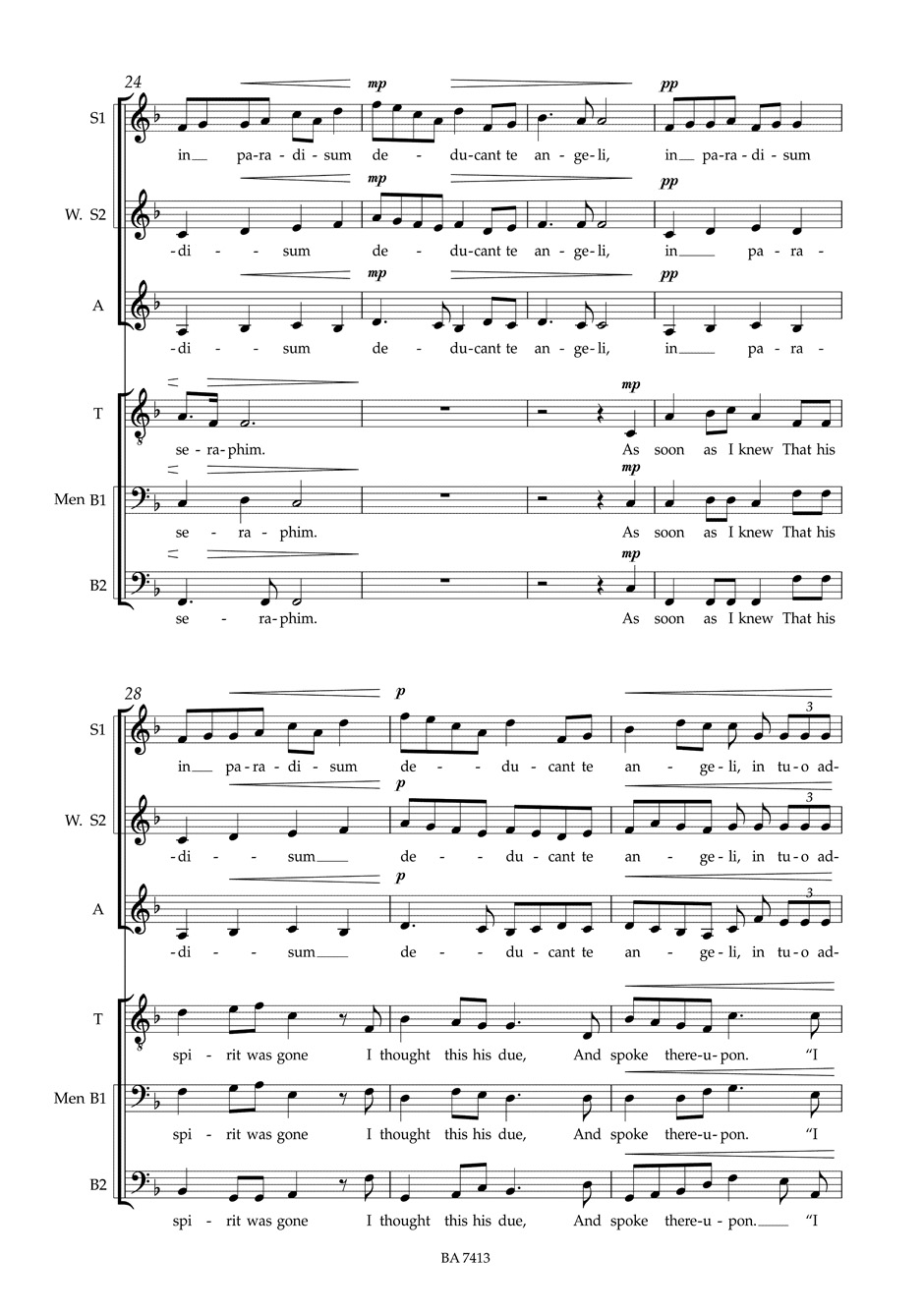 The choir-Master's Burial - Marten Jansson - Partition - Chœur