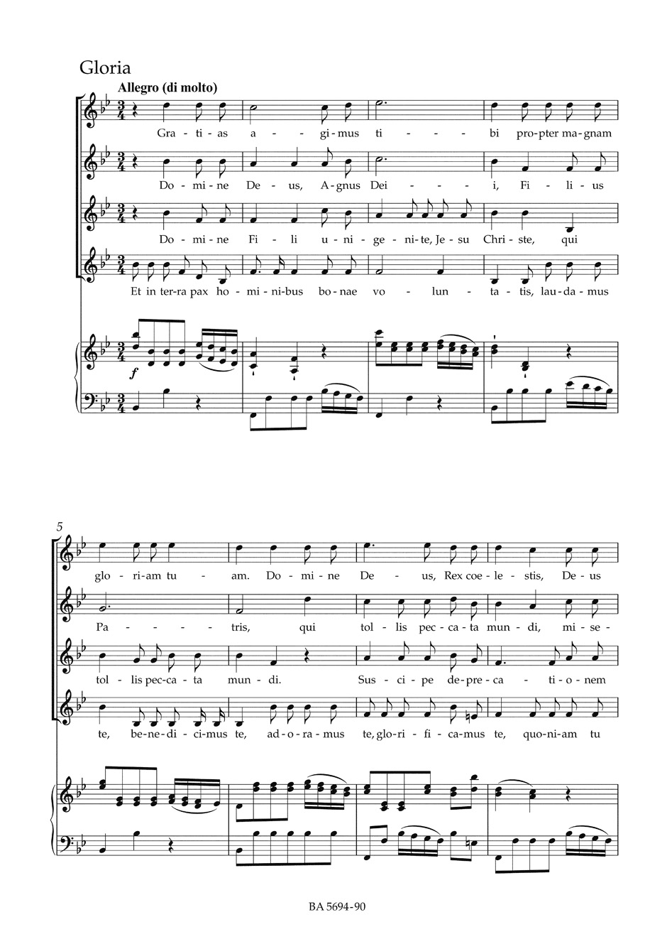 Missa brevis Sancti Joannis de Deo - HAYDN - Partition - Chœur