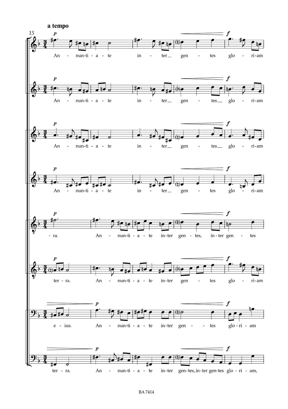 Cantate Domino - Marten Jansson - Partition - Chœur