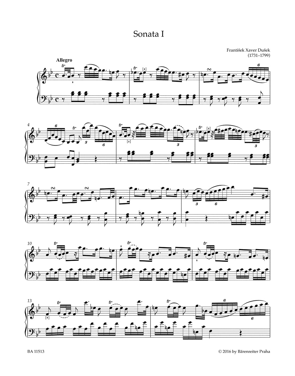 Sonates pour piano. Volume 1 - Frantisek Xaver Dussek - Partition
