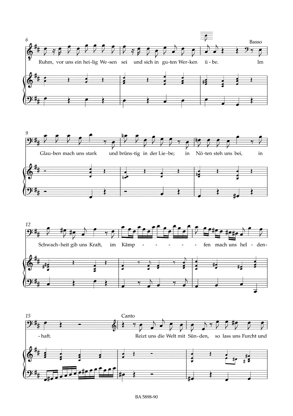 Gott der Hoffnung erfülle euch - TELEMANN - Partition - Chœur