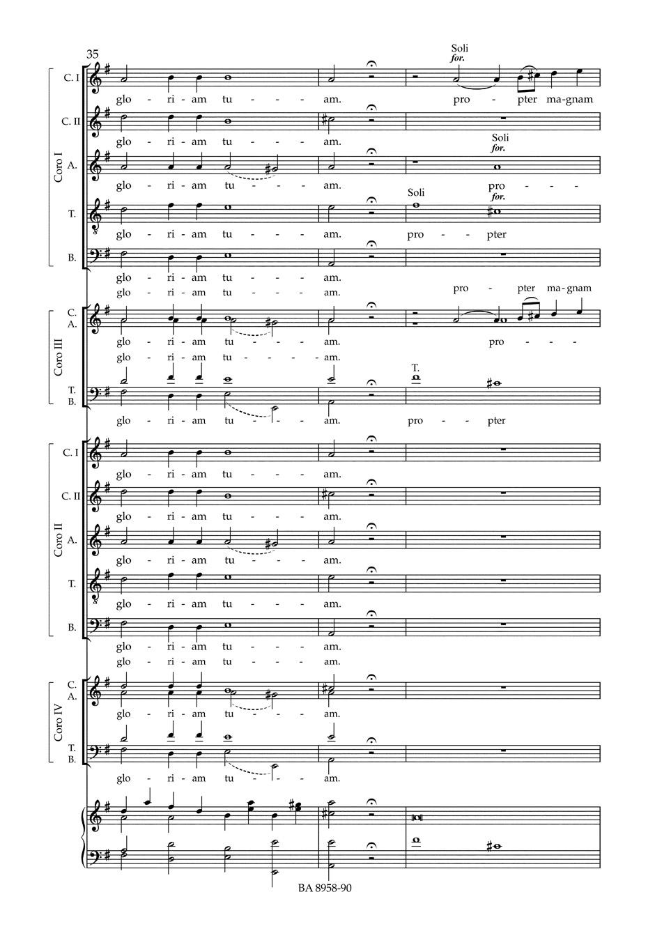 Missa romana - PERGOLESE - Partition - Chœur